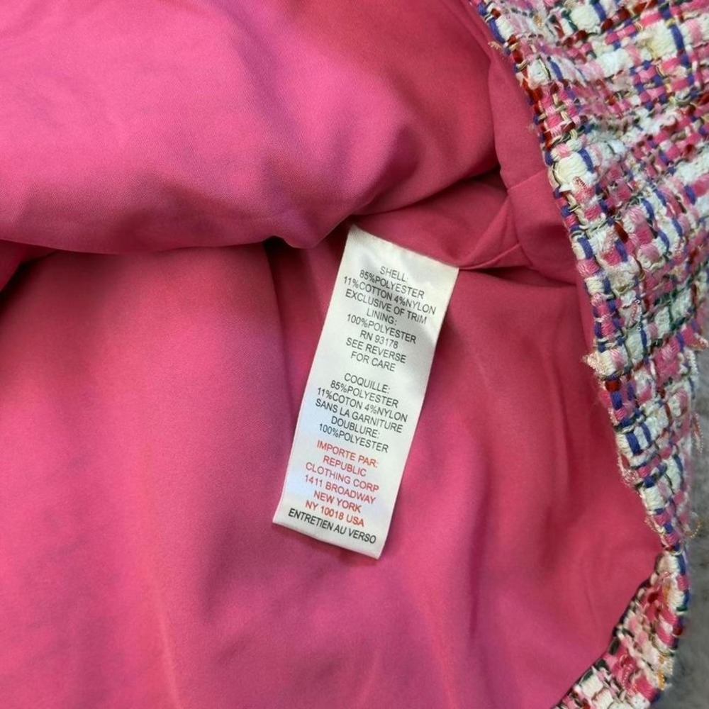 House of Harlow 1960 pink tweed mini dress - Picture 7 of 8